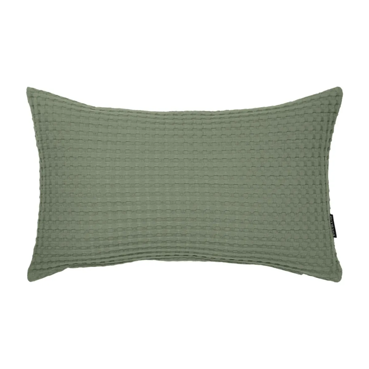 EMINZA Housse de coussin rectangulaire coton nid d'abeille (30 x 50 cm) Maya Vert romarin Online
