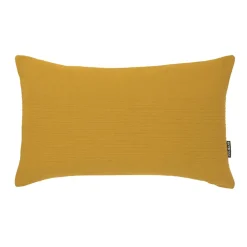EMINZA Housse de coussin rectangulaire coton tissé (30 x 50 cm) Léa Jaune safran Best