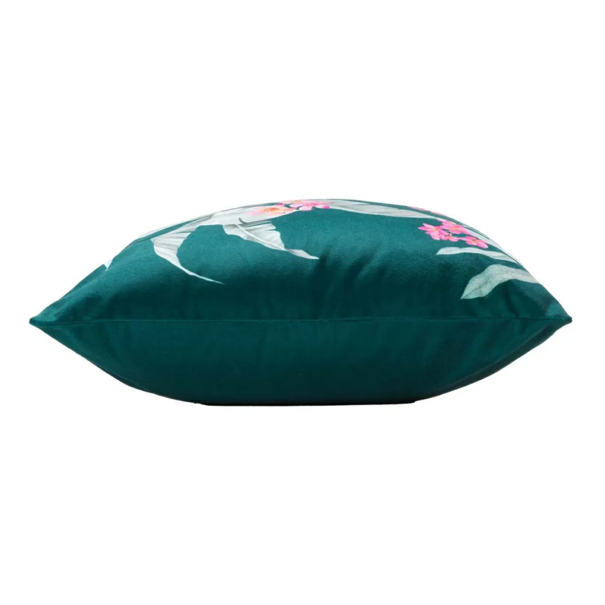 DOUCEUR D'INTERIEUR Housse de coussin velours (40 x 40 cm) Paolina Bleu canard New
