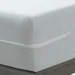 BLEU CALIN Housse de matelas intégrale anti-punaises de lit (160 x 200 cm) Ombeline he Blanc Clearance