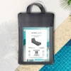 MOBELLIA Housse de protection Imperméable pour Transat (235 x 90 cm) Gris Clearance
