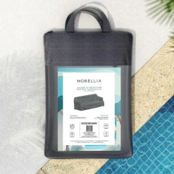MOBELLIA Housse de protection imperméable pour Canapé 3 places (221 x 86 cm) Monte Carlo Gris Anthracite Discount
