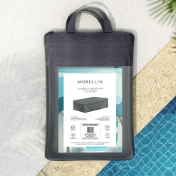 MOBELLIA Housse de protection imperméable pour Table basse (114 x 54 cm) Calvi Gris Anthracite Best