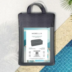 MOBELLIA Housse de protection imperméable pour Canapé 3 places (190 x 76 cm) Calvi Gris Anthracite New