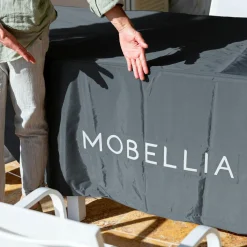MOBELLIA Housse de protection Imperméable pour Table rectangulaire (225 x 125 cm) Gris Best