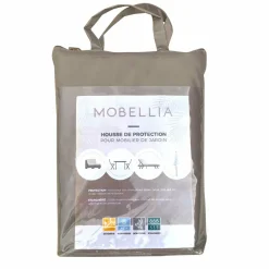 MOBELLIA Housse de protection Imperméable pour Salon de jardin (175 x 175 cm) Gris Sale