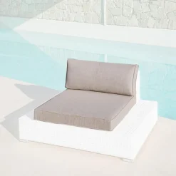 MOBELLIA Housses de coussin de remplacement pour Fauteuil Palma Taupe Clearance
