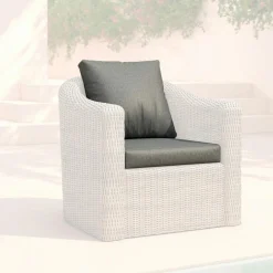 MOBELLIA Housses de coussin de remplacement pour Fauteuil Calvi Gris foncé Online