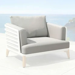 MOBELLIA Housses de coussin de remplacement pour Fauteuil Monte Carlo Gris clair Clearance
