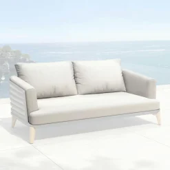 MOBELLIA Housses de coussin de remplacement pour Canapé 2 places Monte Carlo Gris clair Online