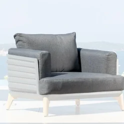 MOBELLIA Housses de coussin de remplacement pour Fauteuil Monte Carlo Gris Anthracite Clearance