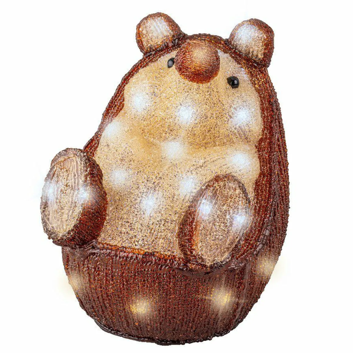 EMINZA Hérisson lumineux à piles 30 LED (H24 cm) Twiggy Blanc froid Sale