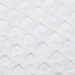 EMINZA Jeté de lit coton nid d'abeille (130 x 160 cm) Maya Blanc Outlet