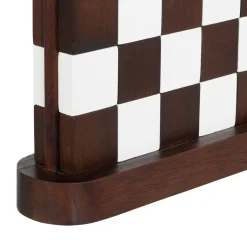 Atmosphera, cru017dateur d'intu017drieur Jeu Damier Bois (27 x 28 cm) Twist Marron New