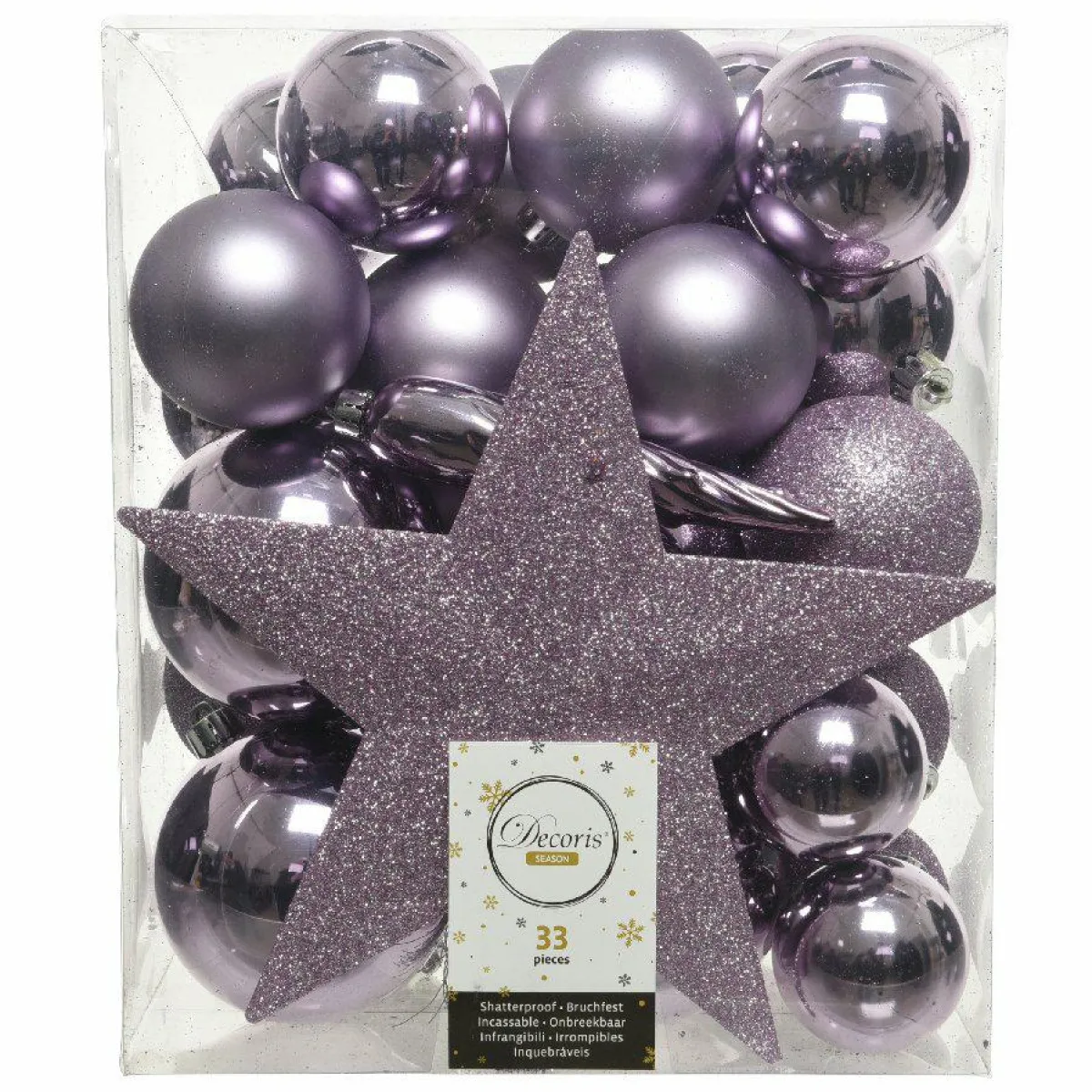 KAEMINGK Kit de décoration de sapin de Noël Novae Lilas Best