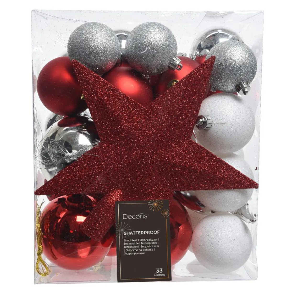 KAEMINGK Kit de décoration de sapin de Noël Novae multi Blanc / Rouge Online