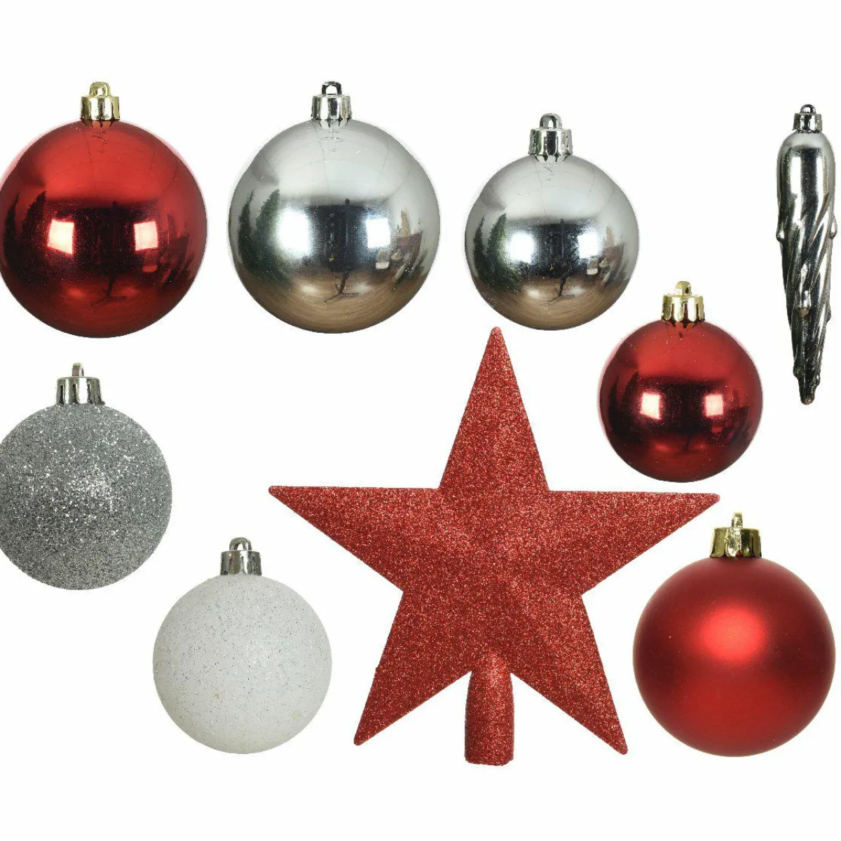 KAEMINGK Kit de décoration de sapin de Noël Novae multi Blanc / Rouge Online