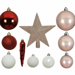 KAEMINGK Kit de décoration de sapin de Noël Novae multi Rose poudré Outlet