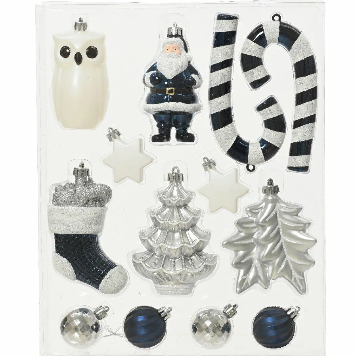 KAEMINGK Kit de décoration de sapin de Noël Manaé Argent Hot