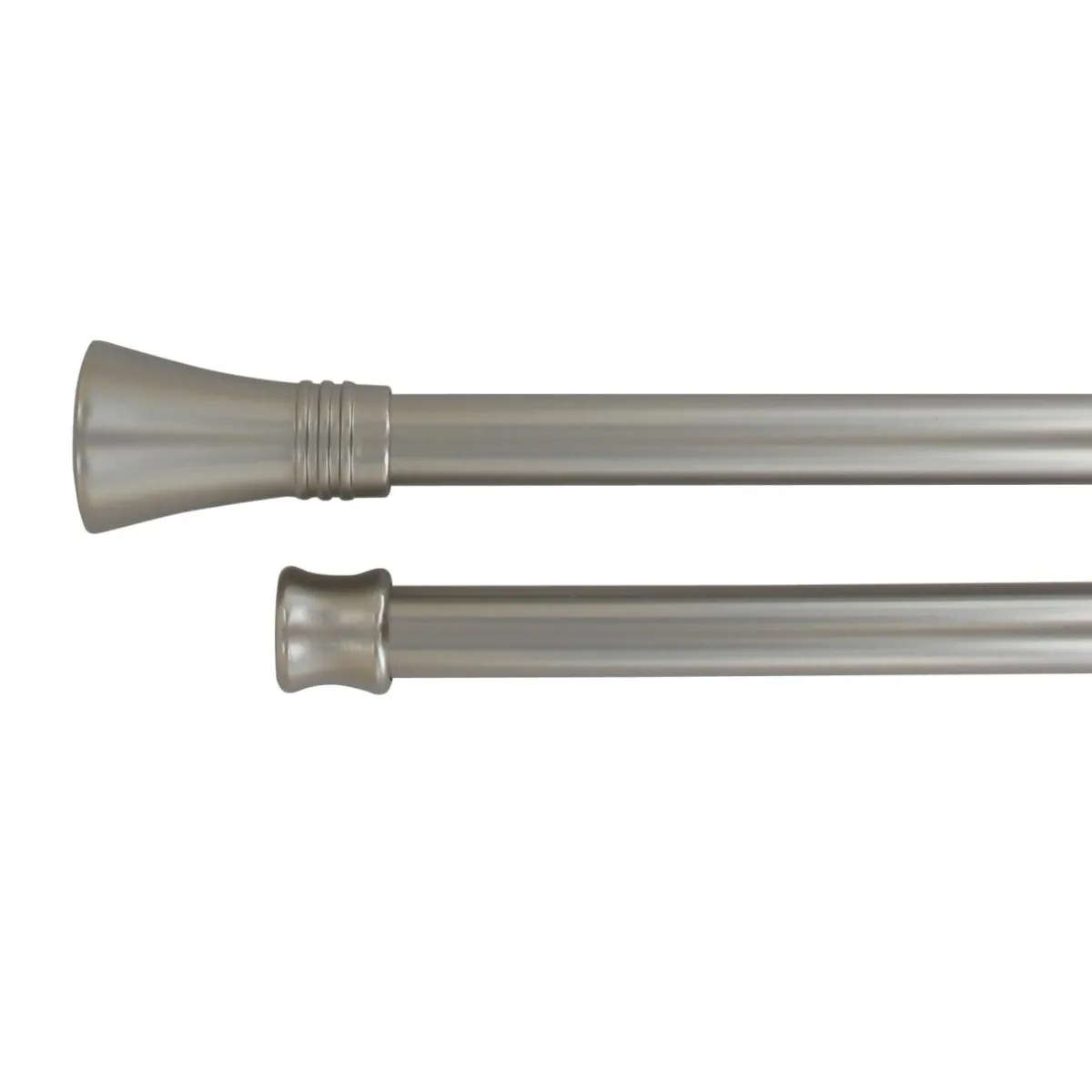 LUANCE Kit de tringle extensible Double barres (L120 - L210 cm / D19 mm) Lotus Argent Clearance