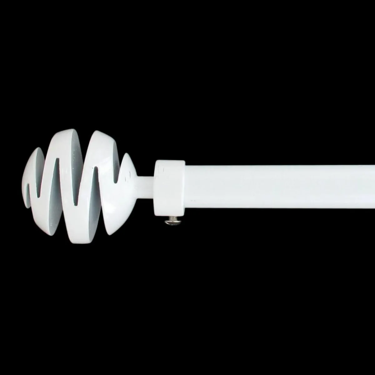 LUANCE Kit de tringle extensible (L120 - L210 cm / D19 mm) Villalouise laqué Blanc Clearance