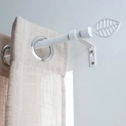 LUANCE Kit de tringle extensible (L120 - L210 cm / D16 mm) Sevigne mat Blanc Best