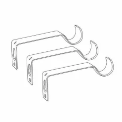 LUANCE Kit de tringle extensible (L120 - L210 cm / D19 mm) Brasserie Argent Discount