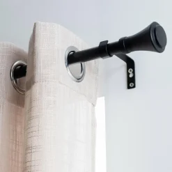 LUANCE Kit de tringle extensible (L210 - L380 cm / D19 mm) Brasserie Mat Noir Sale