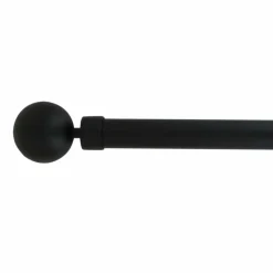 LUANCE Kit de tringle extensible (L210 - L380 cm / D28 mm) Gaïa Noir Outlet