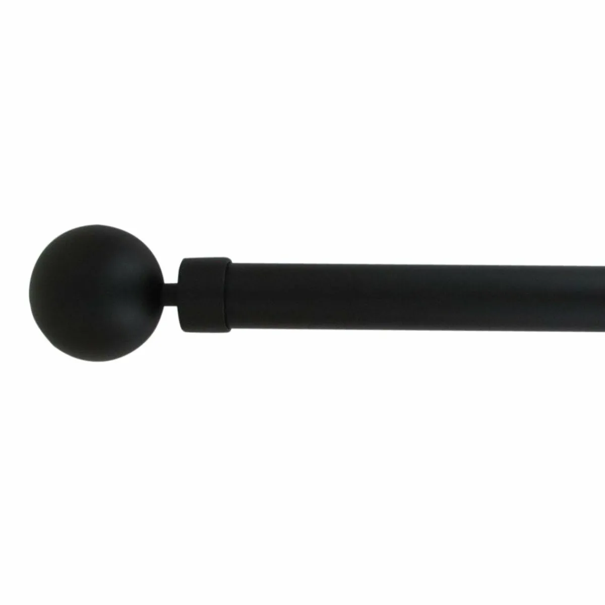 LUANCE Kit de tringle extensible (L210 - L380 cm / D28 mm) Gaïa Noir Outlet
