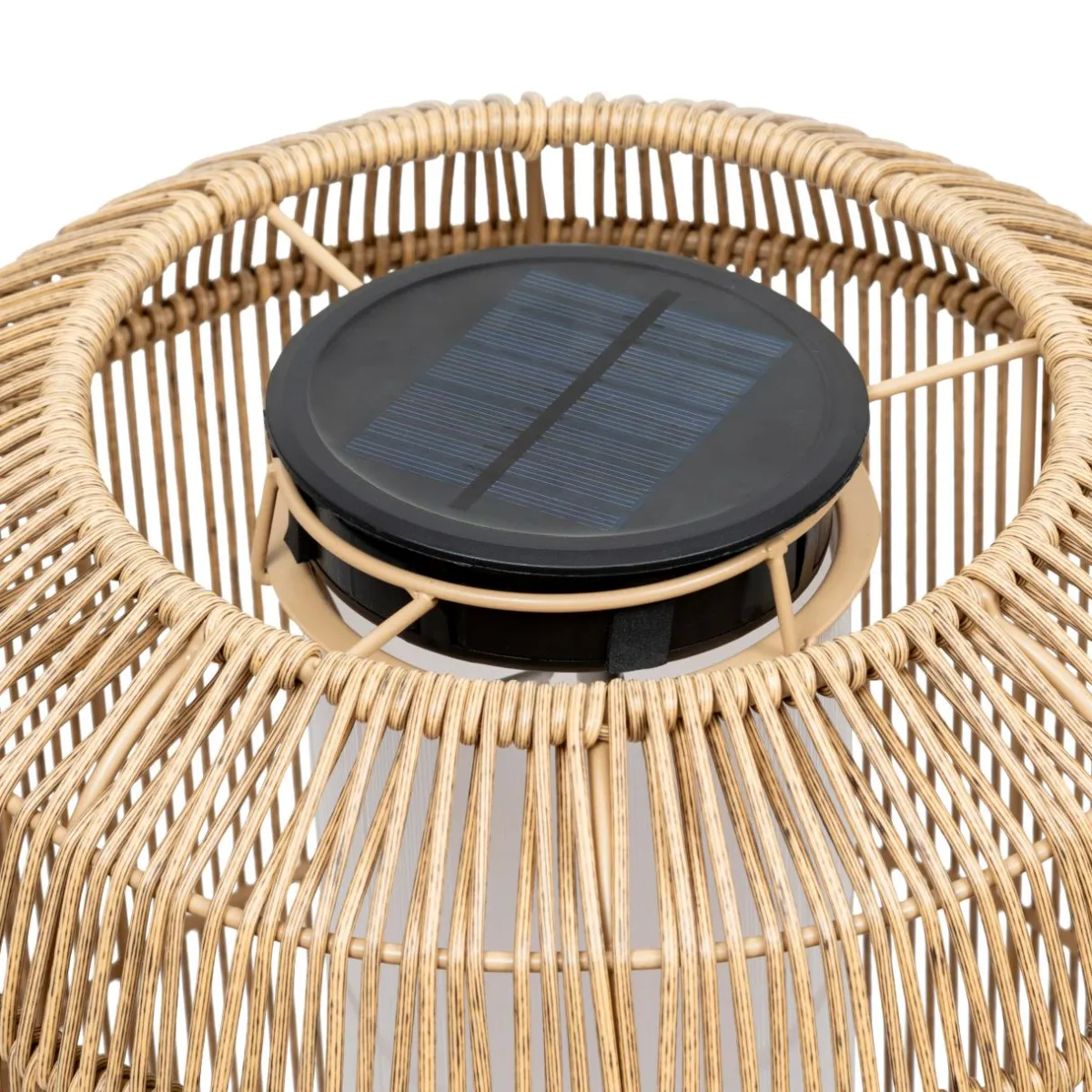 Atmosphera, cru017dateur d'intu017drieur Lampadaire de jardin solaire en corde LED (H78 cm) Loise Beige Naturel Outlet