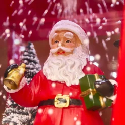 KAEMINGK Lampadaire de Noël illuminé et animé 33 LED (H180 cm) Neige tombante Rouge Online