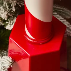 KAEMINGK Lampadaire de Noël illuminé et animé 33 LED (H180 cm) Neige tombante Rouge Online