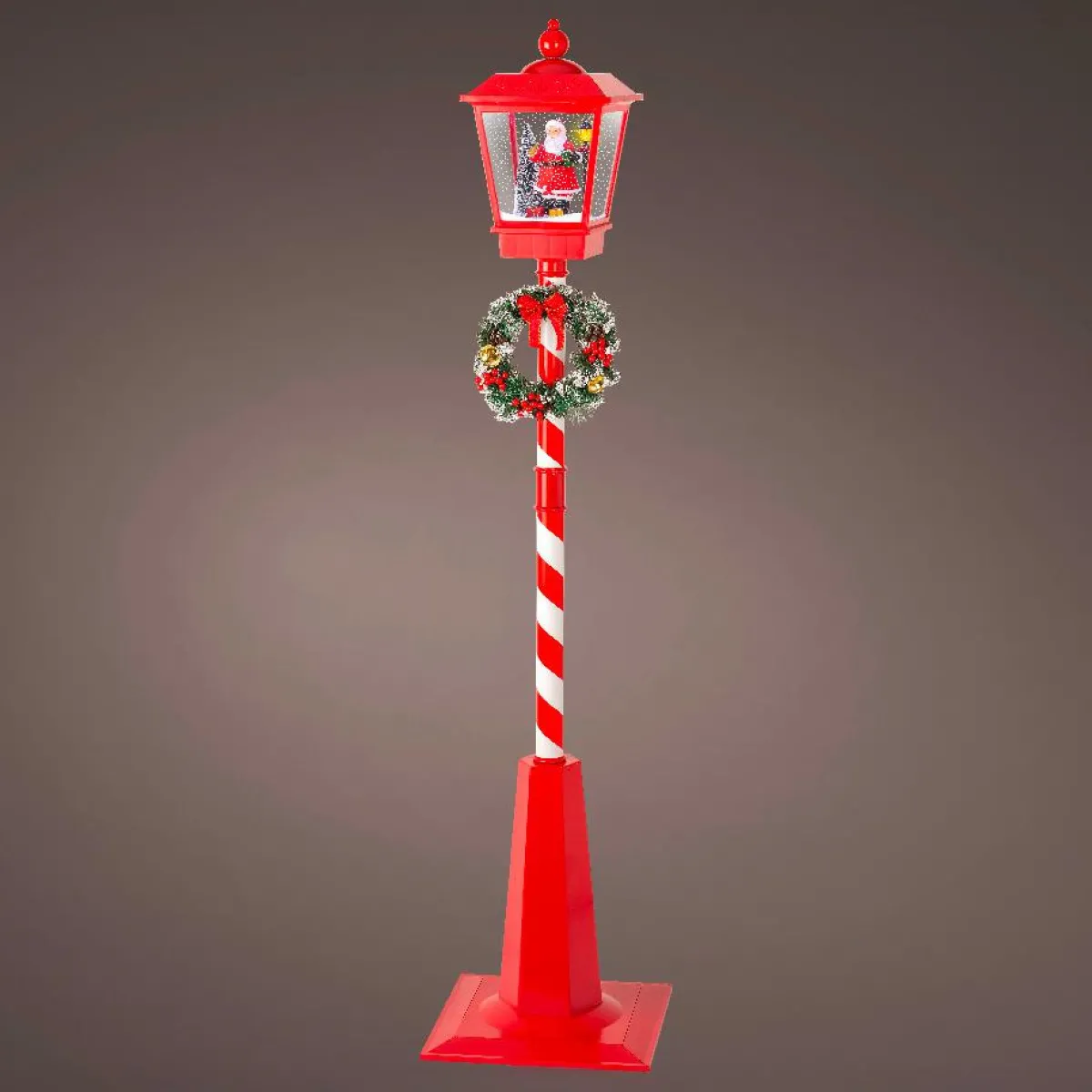 KAEMINGK Lampadaire de Noël illuminé et animé 33 LED (H180 cm) Neige tombante Rouge Online