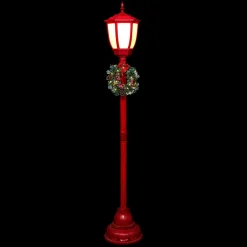 Feeric Lights & Christmas Lampadaire de Noël illuminé (H185 cm) London et Blanc chaud Rouge New