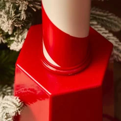 KAEMINGK Lampadaire double illuminé 66 LED (H188 cm) Noël Magique Rouge Best