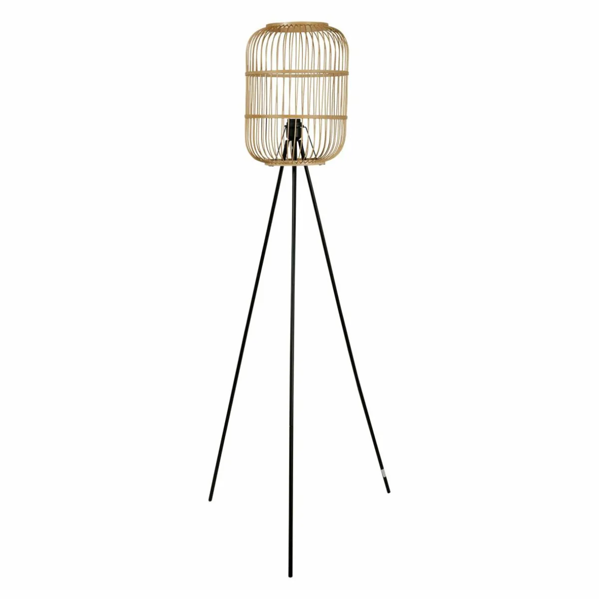 OSTARIA Lampadaire sur trépied bambou (H152 cm) Hanoi beige Naturel New
