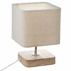 ATMOSPHERA Lampe à poser bois (H21 cm) Toxey Ivoire Clearance
