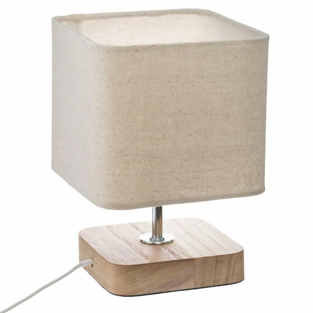 ATMOSPHERA Lampe à poser bois (H21 cm) Toxey Ivoire Clearance