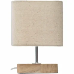 ATMOSPHERA Lampe à poser bois (H21 cm) Toxey Ivoire Clearance