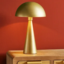 OSTARIA Lampe à poser champignon en métal (H38 cm) Emo Or Hot
