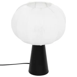 Atmosphera, cru017dateur d'intu017drieur Lampe à poser coton (25 cm) Tobie Noir Discount