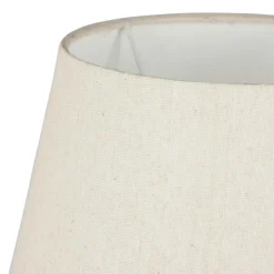 OSTARIA Lampe à poser céramique et coton (H45 cm) Cezanne he Blanc Best