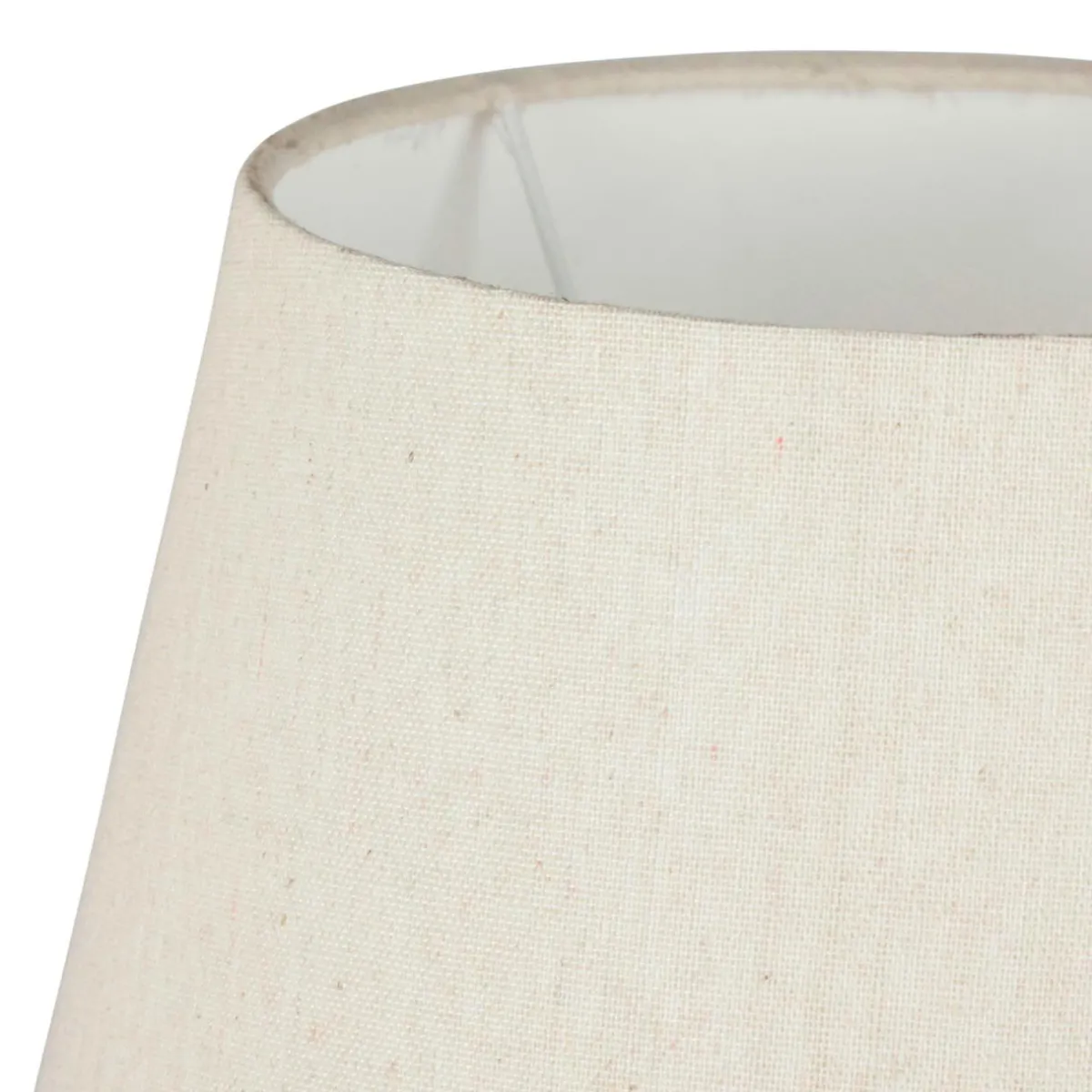 OSTARIA Lampe à poser céramique et coton (H45 cm) Cezanne he Blanc Best