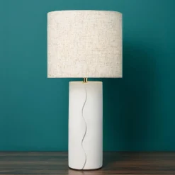 OSTARIA Lampe à poser céramique (H44 cm) Isaure Beige Best