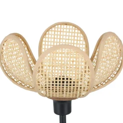 OSTARIA Lampe à poser en Bambou (H24 cm) Margaux e Noir Hot