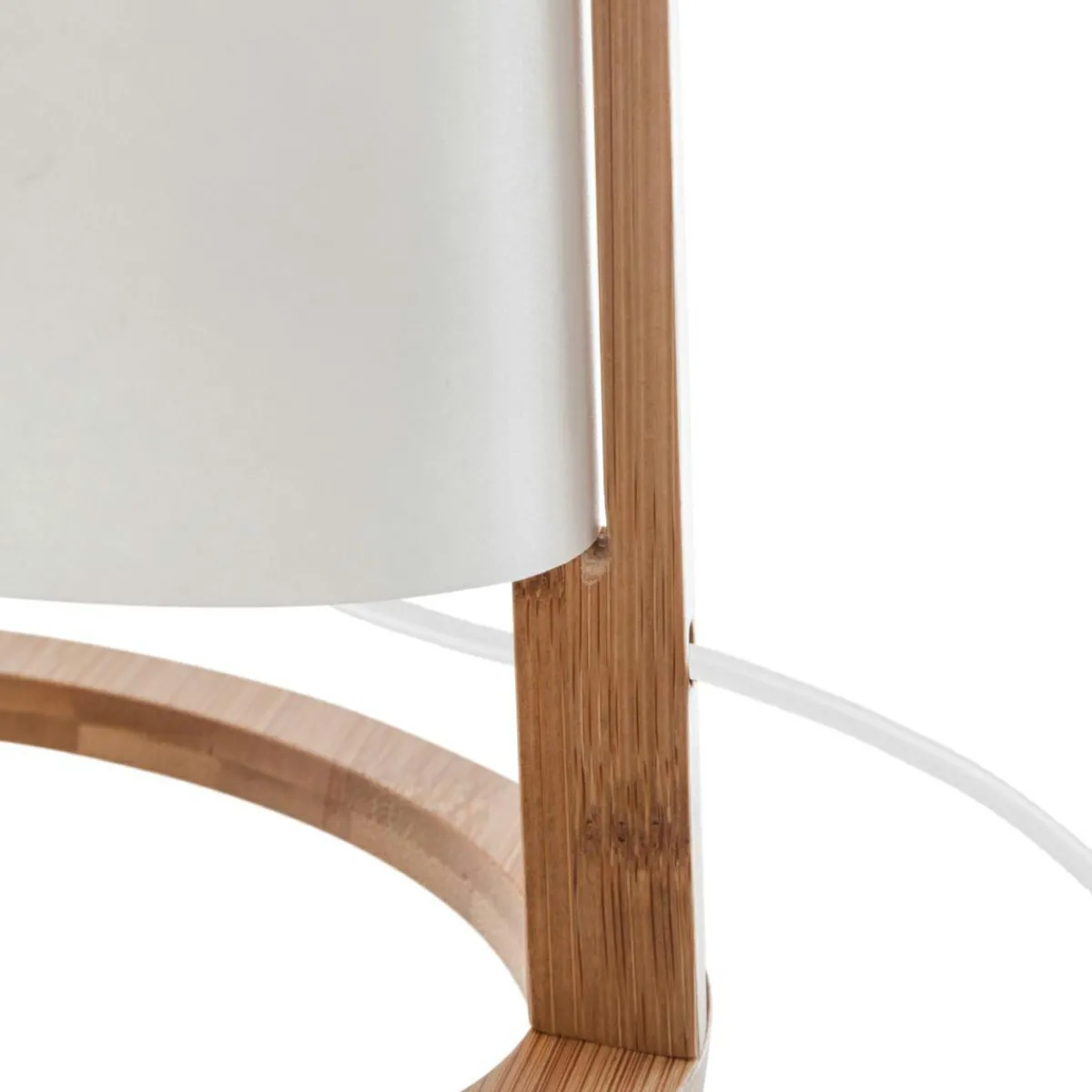 ATMOSPHERA Lampe à poser en bois (H26 cm) Roni he Blanc Best