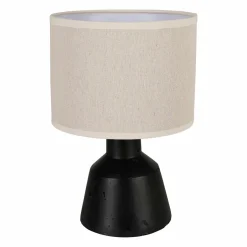 OSTARIA Lampe à poser en ciment (H29 cm) Portland et beige Noir Clearance