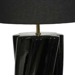 OSTARIA Lampe à poser en Céramique (H104 cm) Twist e Noir Sale