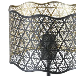 OSTARIA Lampe à poser en métal (H35 cm) Farah e Noir Best